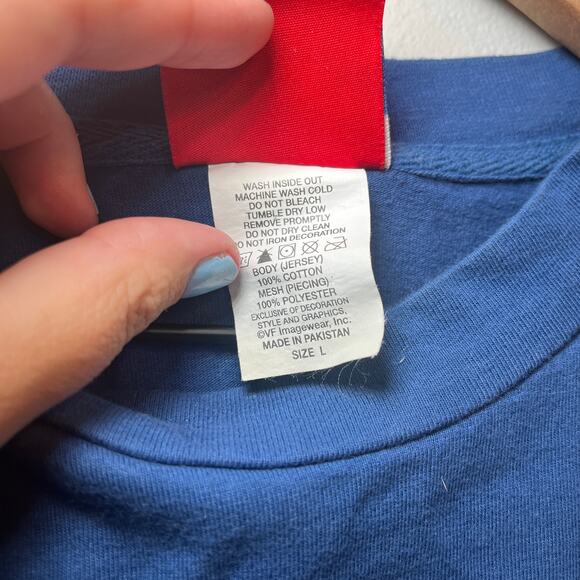 NFL Indianapolis Colts Football Short Sleeve Tunic Top Blue White Size Large - Picture 5 of 6